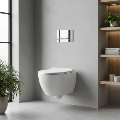 Vorwandelement WC K011A-Q  HD Chrom