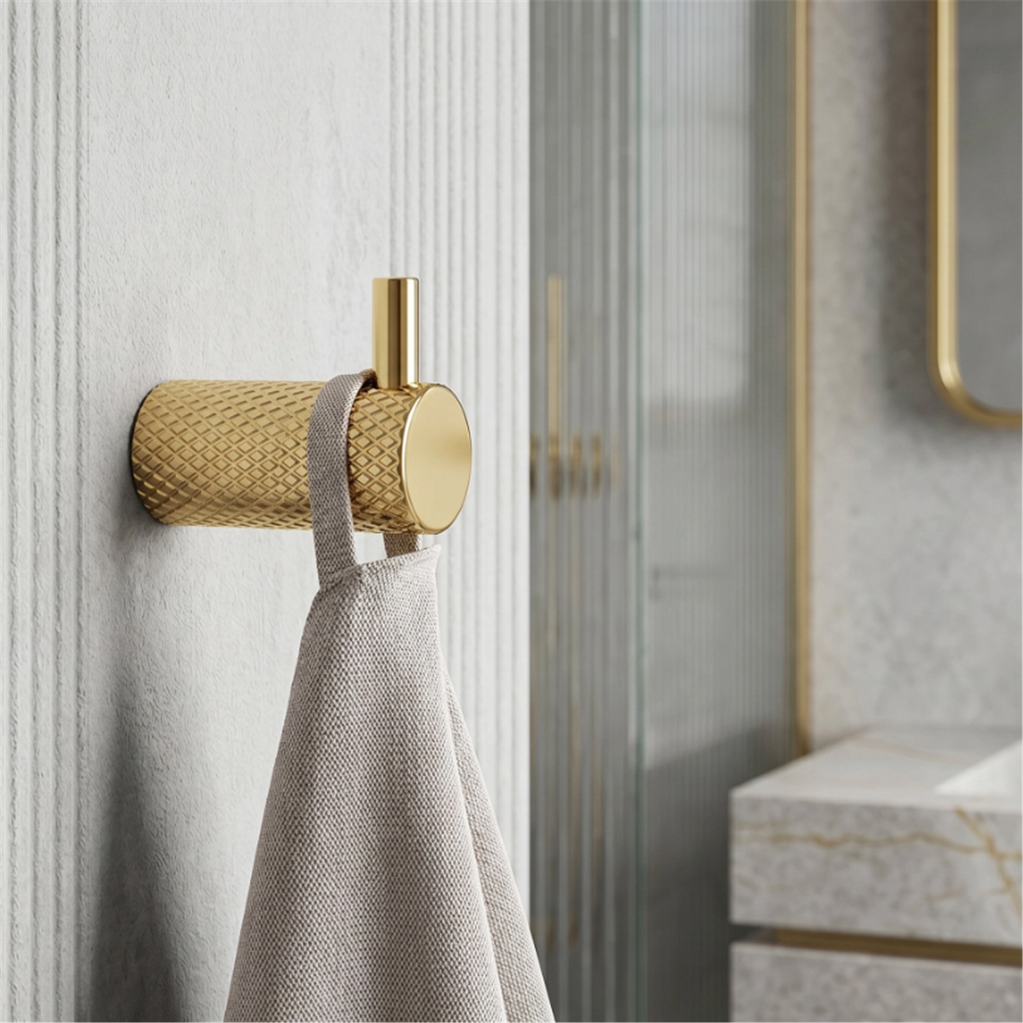 Badezimmerhaken A62305G Gold | Eleganter Wandhaken fürs Bad