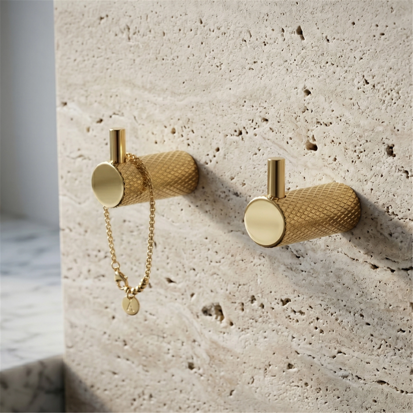 Badezimmerhaken A62305G Gold | Eleganter Wandhaken fürs Bad