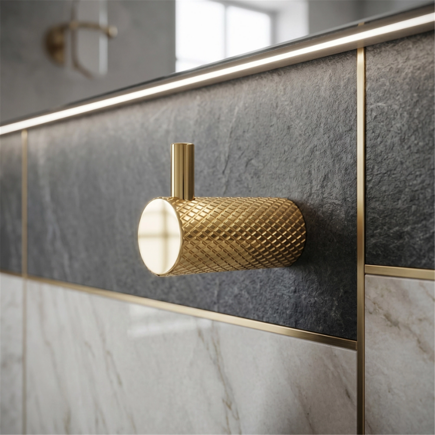Badezimmerhaken A62305G Gold | Eleganter Wandhaken fürs Bad