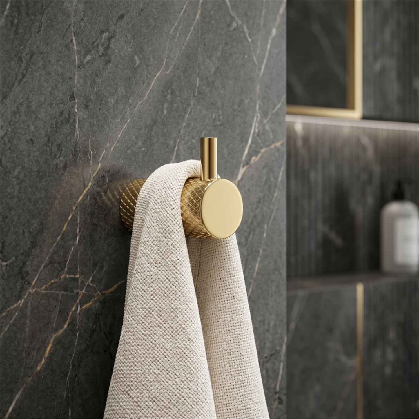 Badezimmerhaken A62305G Gold | Eleganter Wandhaken fürs Bad