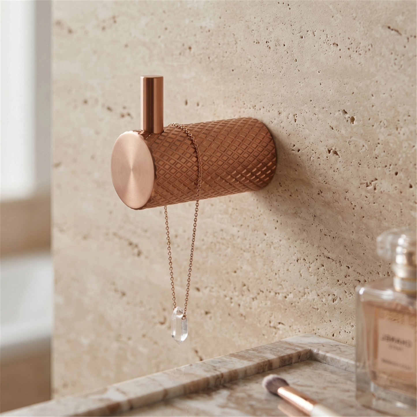 Badezimmerhaken A62305BRG Kupfer Matt | Eleganter Wandhaken fürs Bad