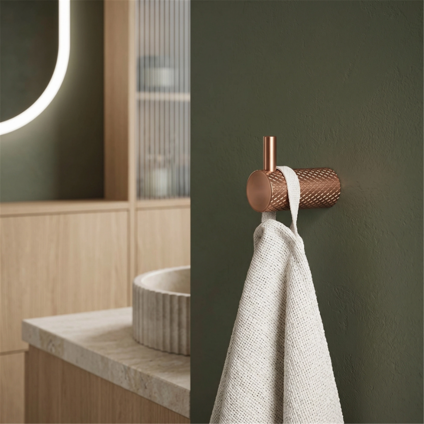 Badezimmerhaken A62305BRG Kupfer Matt | Eleganter Wandhaken fürs Bad
