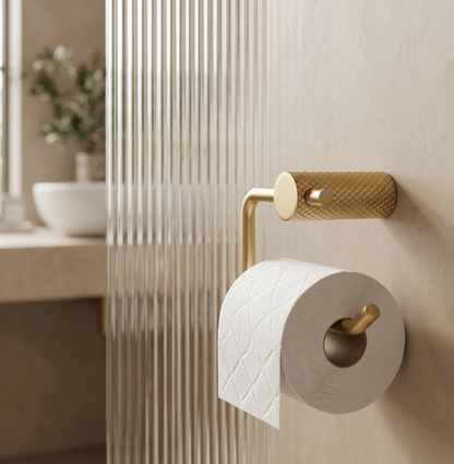 Toilettenpapierhalter Gold Matt Wandmontage Metall