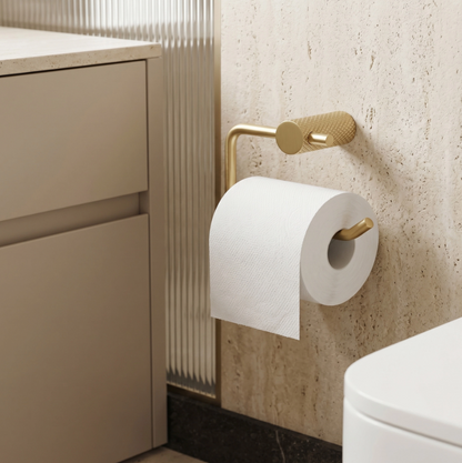 Toilettenpapierhalter Gold Matt Wandmontage Metall