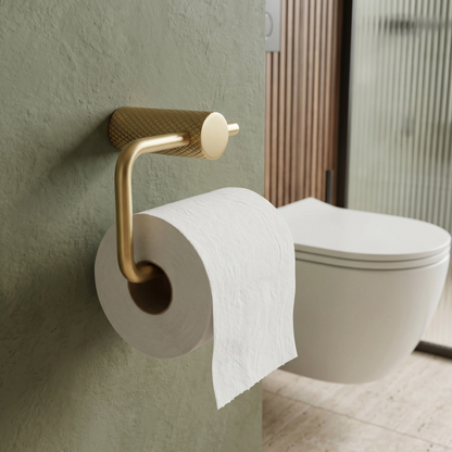 Toilettenpapierhalter Gold Matt Wandmontage Metall