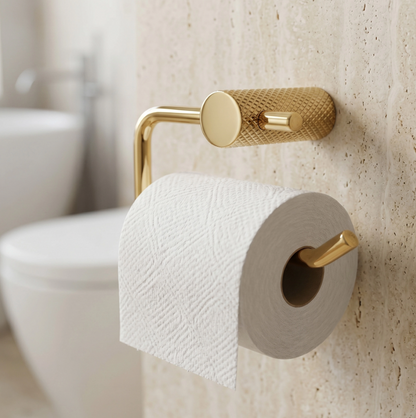 Toilettenpapierhalter Gold Wandmontage Metall