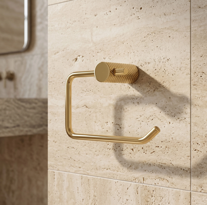 Toilettenpapierhalter Gold Wandmontage Metall