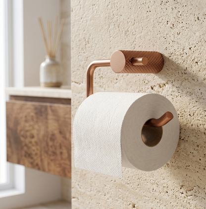 Toilettenpapierhalter Kupfer Matt Wandmontage Metall