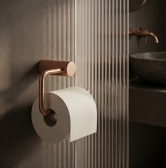 Toilettenpapierhalter Kupfer Matt Wandmontage Metall