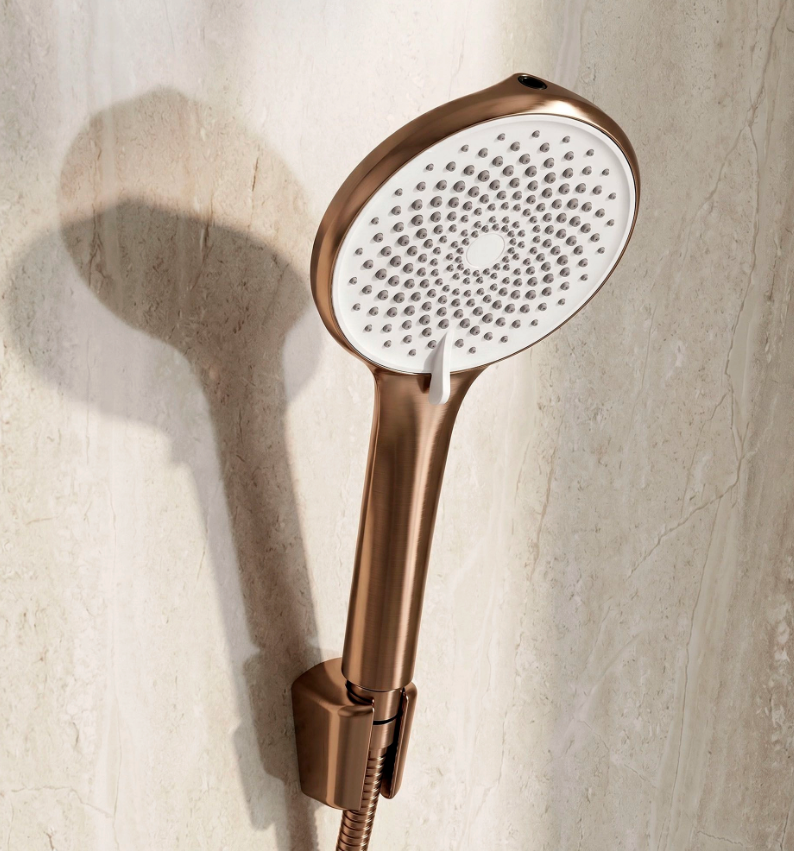 Badewannenarmatur Ontario Side Kupfer Matt mit Handbrause