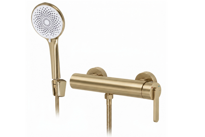 Badewannenarmatur Ontario Side Gold Matt mit Handbrause