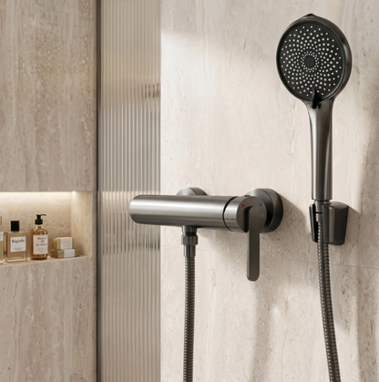 Badewannenarmatur Ontario Side Titan mit Handbrause