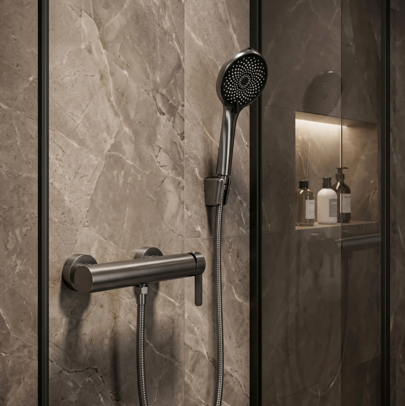 Badewannenarmatur Ontario Side Titan mit Handbrause