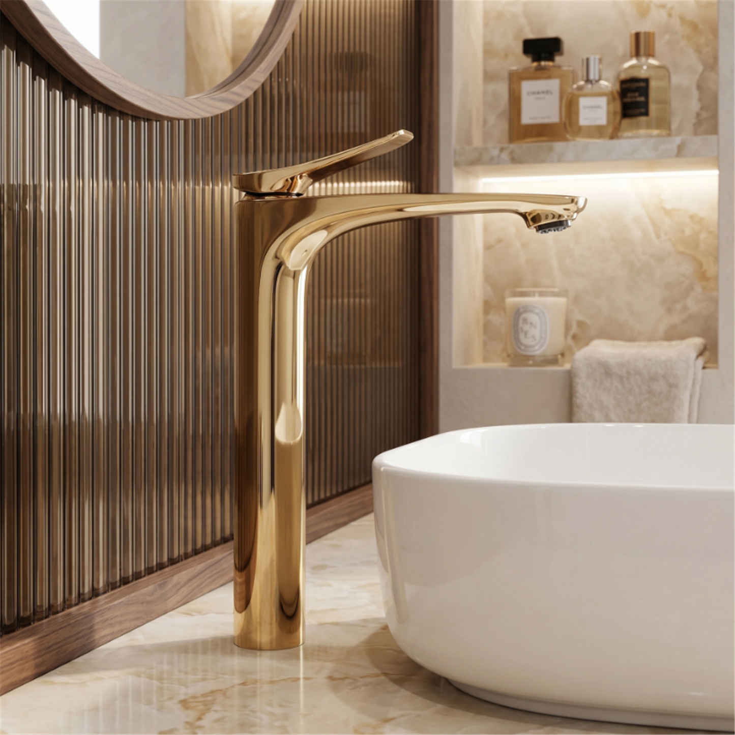 Waschbeckenarmatur Vision High - Gold