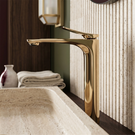 Waschbeckenarmatur Vision High - Gold