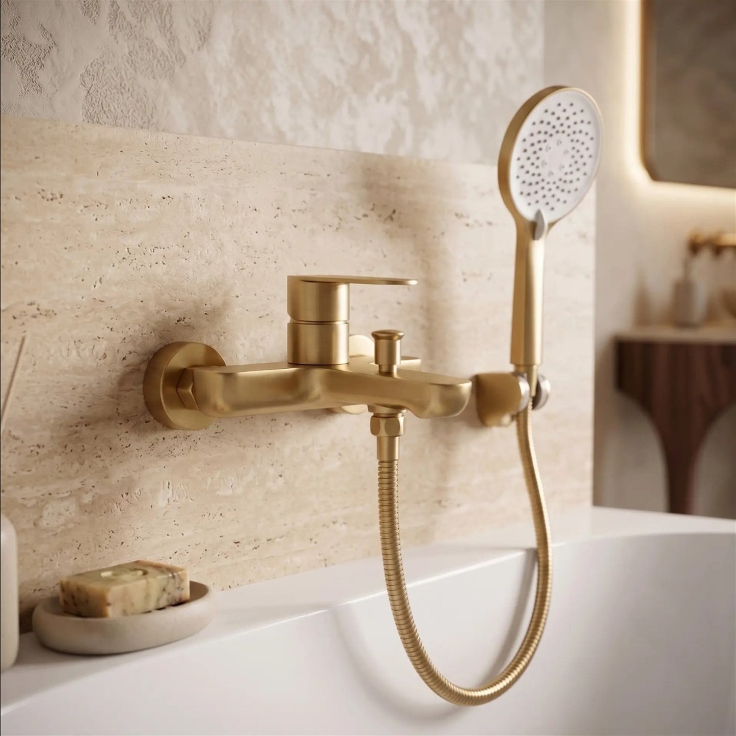 Wannenarmatur Logan – Gold Matt