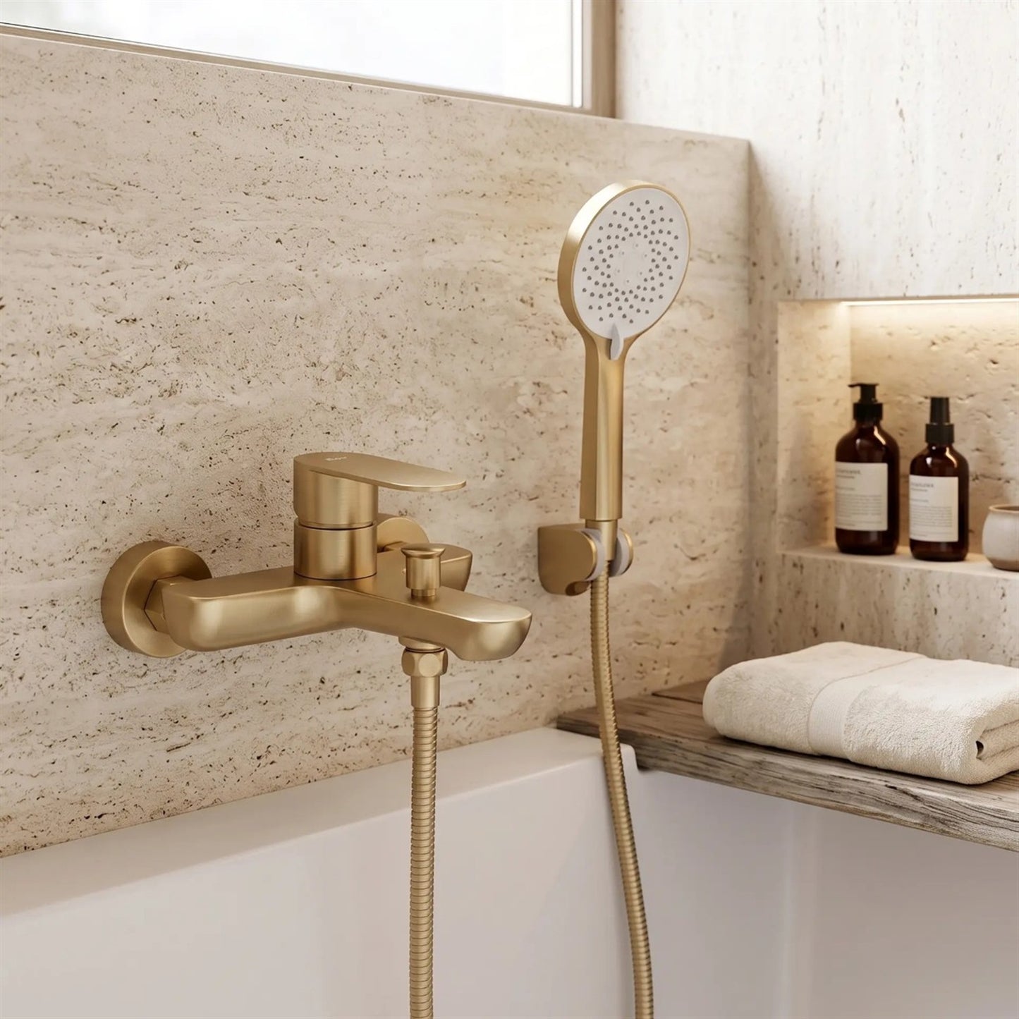 Wannenarmatur Logan – Gold Matt