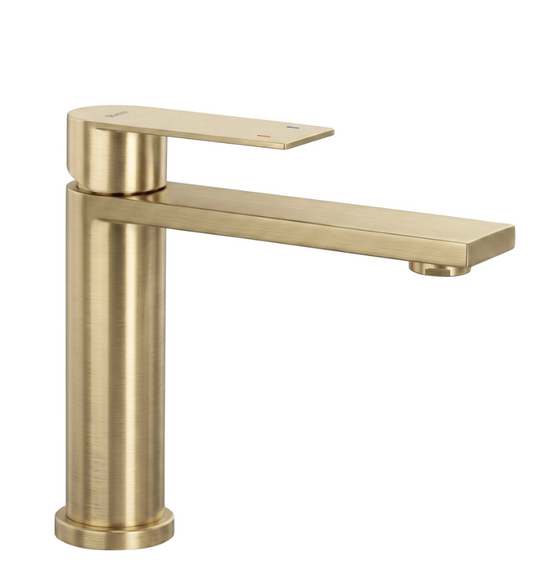 Waschtischarmatur Hunter – Gold Matt Low