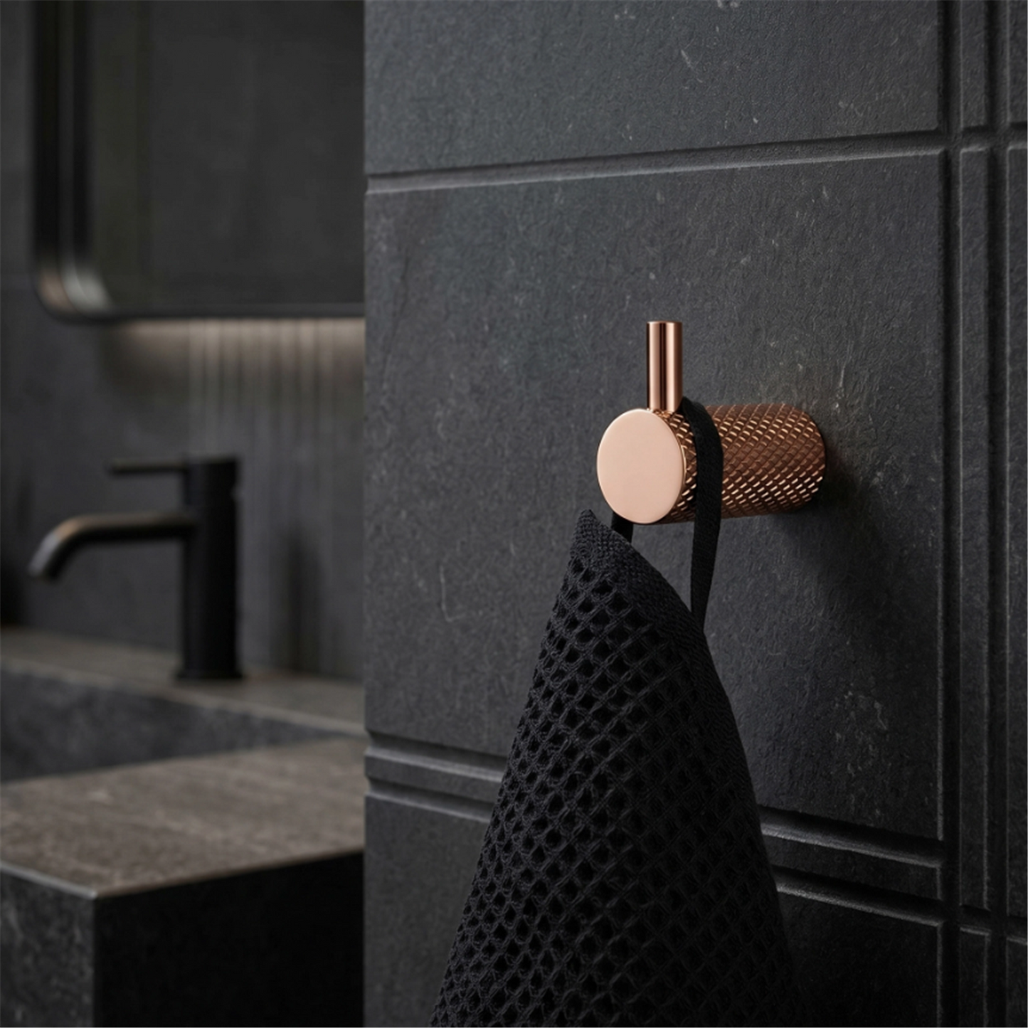 Badezimmerhaken A62305RG  Kupfer | Eleganter Wandhaken fürs Bad