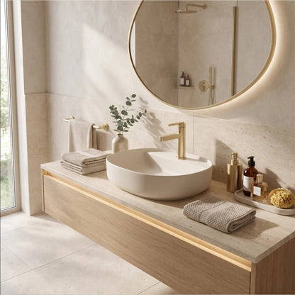Waschtischarmatur Grace – Gold Matt Low