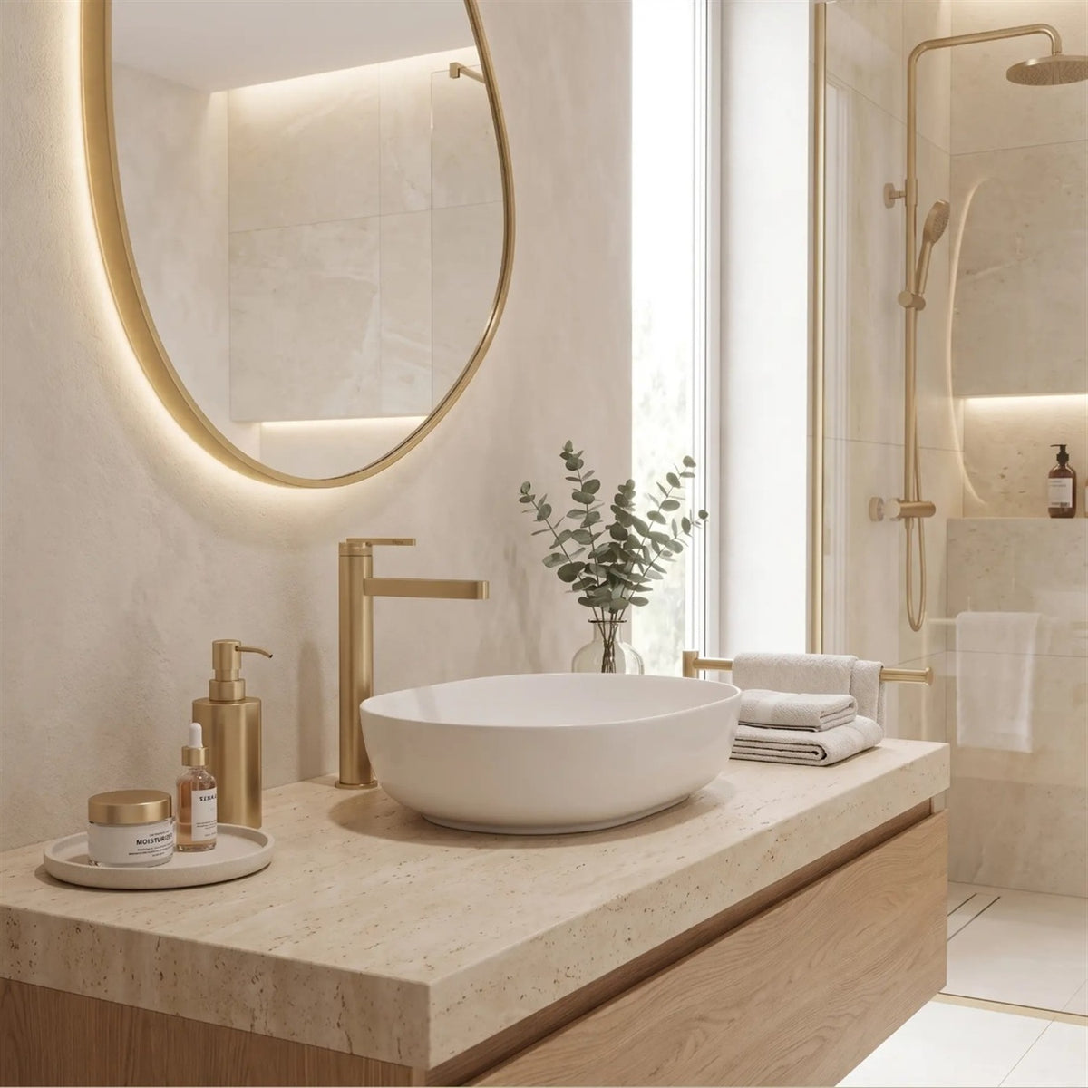Waschtischarmatur Grace – Gold Matt High
