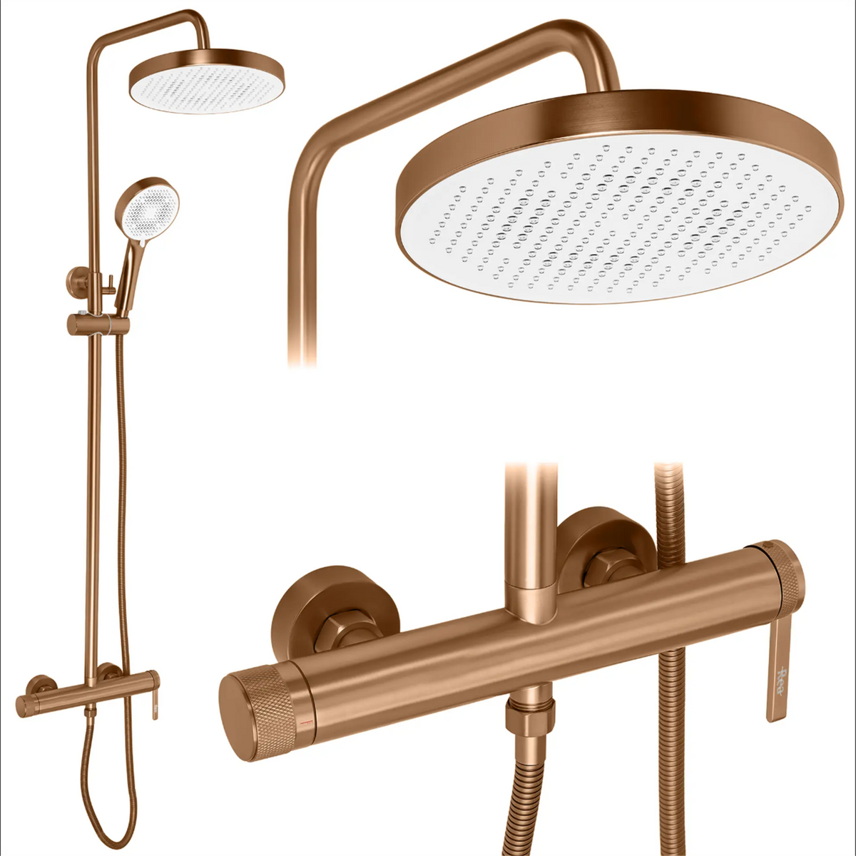 Duschgarnitur Grace – Kupfer Matt