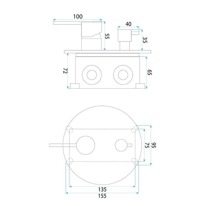 Unterputz-Duschset Grace – Titan