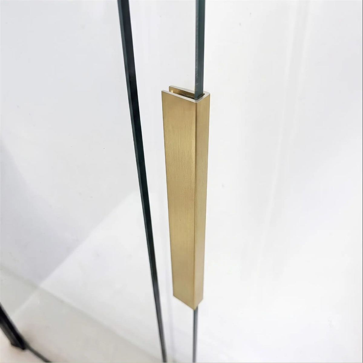 Duschwand Schiebetür Dario – Gold Matt 120 × 140 cm