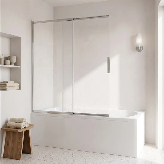 Duschwand Schiebetür Dario – Chrom 80 × 140 cm