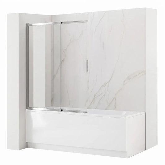 Duschwand Schiebetür Dario – Chrom 120 × 140 cm
