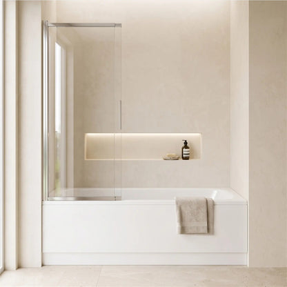 Duschwand Schiebetür Dario – Chrom 120 × 140 cm