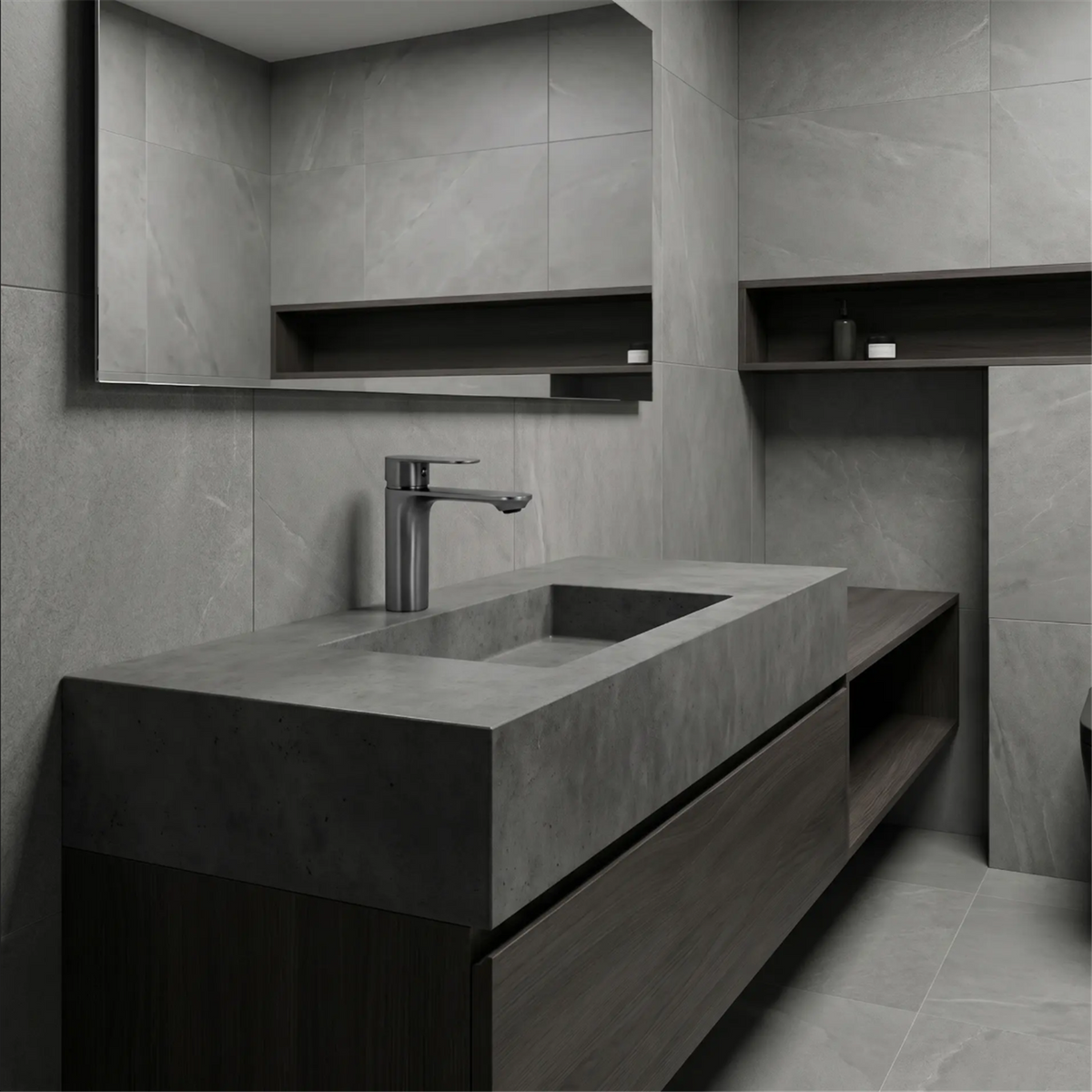 Waschtischarmatur Drop – Titan Low