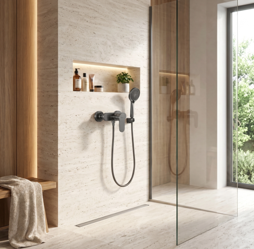 Duscharmatur Drop Titan mit Handbrause