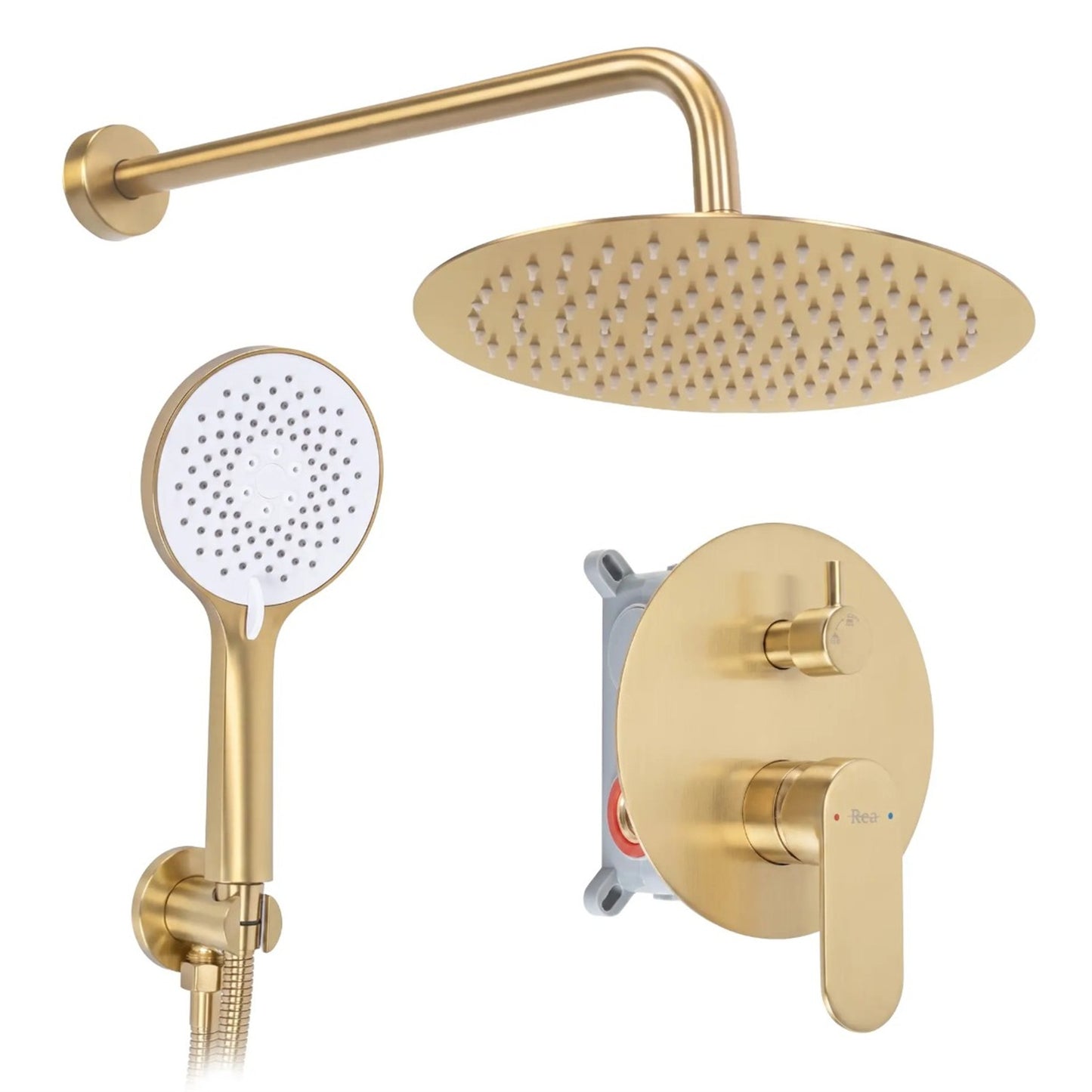 Unterputz-Duschset Drop – Gold Matt