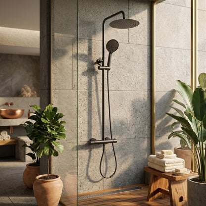 Thermostat-Duschset Drop – Titan