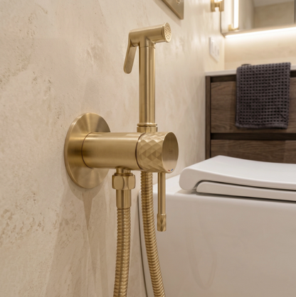 Bidetarmatur Lungo Loop Diamond Gold Matt