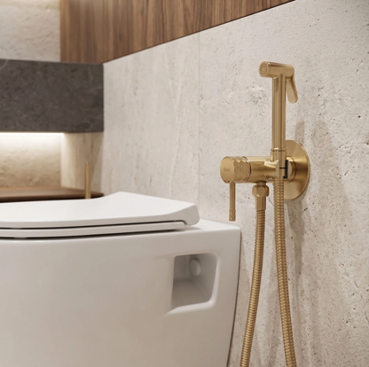 Bidetarmatur Lungo Loop Diamond Gold Matt
