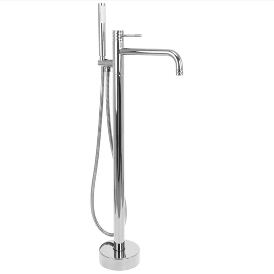 Freistehende Badewannenarmatur Lungo Diamond – Chrom