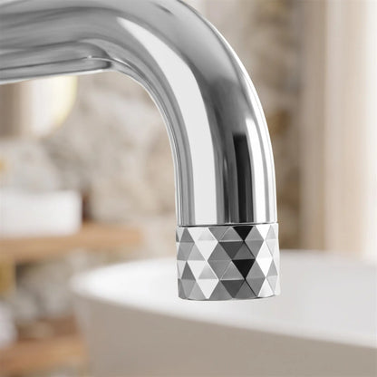 Freistehende Badewannenarmatur Lungo Diamond – Chrom
