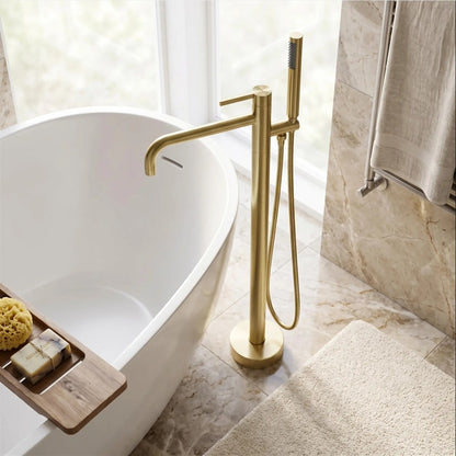 Freistehende Wannenarmatur – Foster Gold Matt