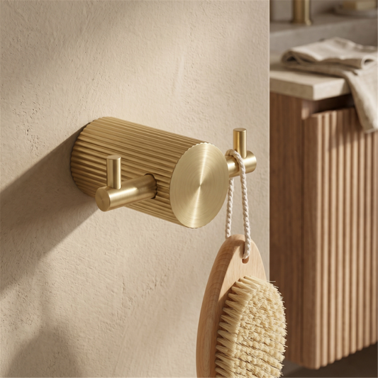 Badezimmerhaken 64104A Solo Gold Matt zur Wandmontage
