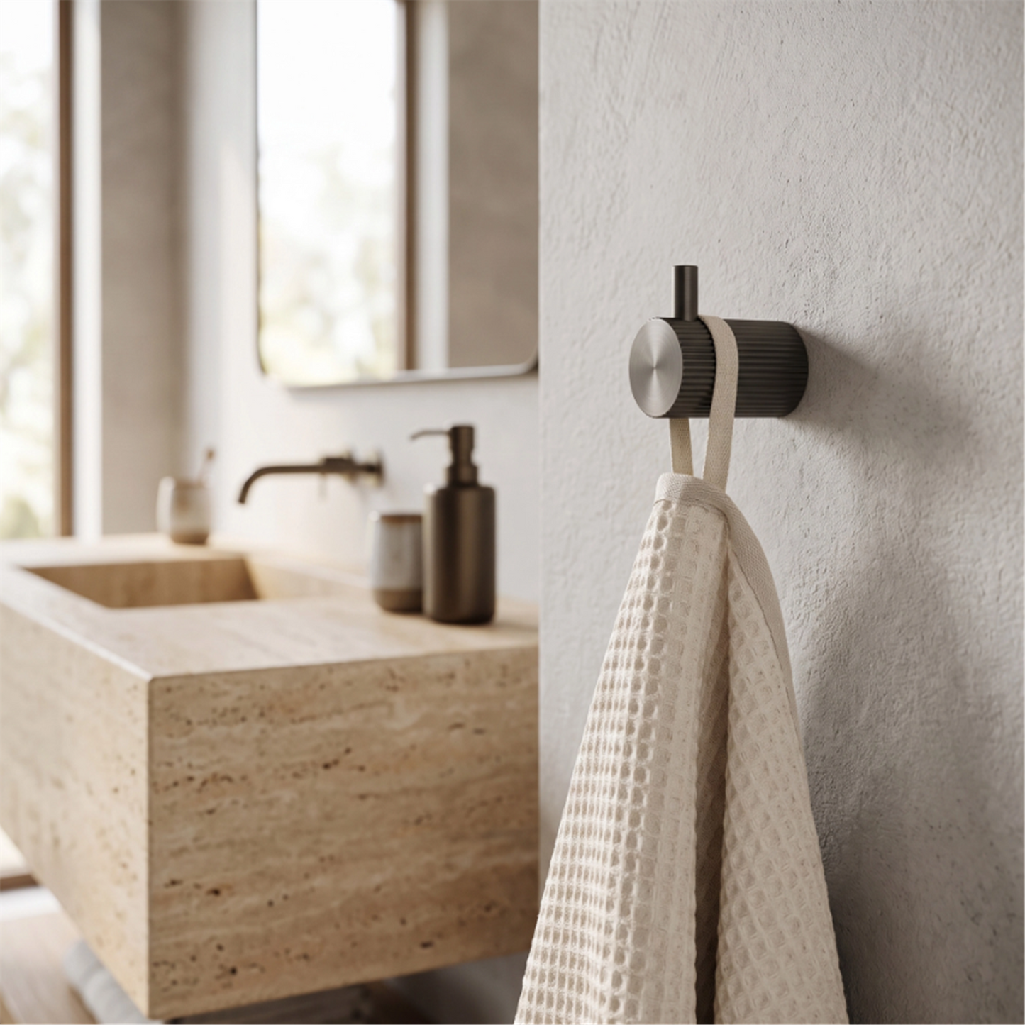 Badezimmerhaken 64104 Solo Titan zur Wandmontage