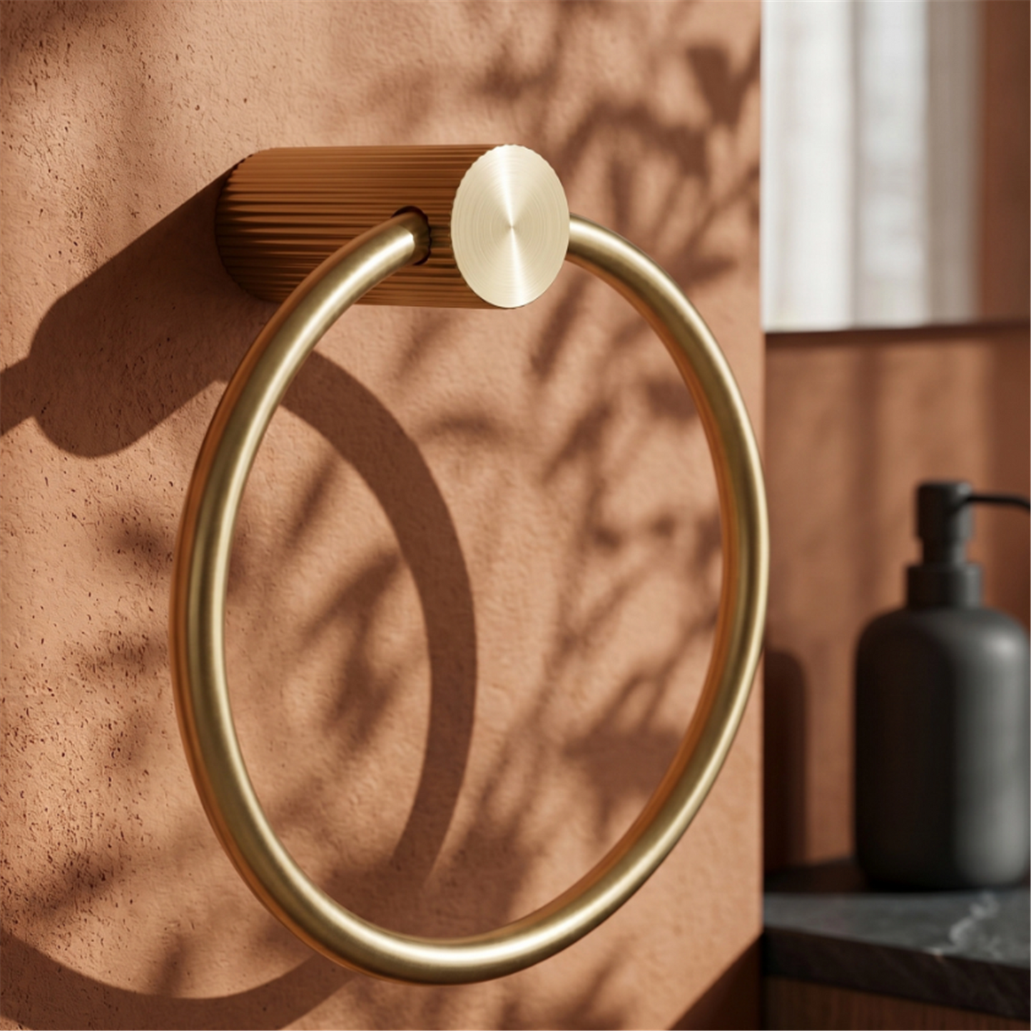 Handtuchring Solo Gold Matt für das Badezimmer