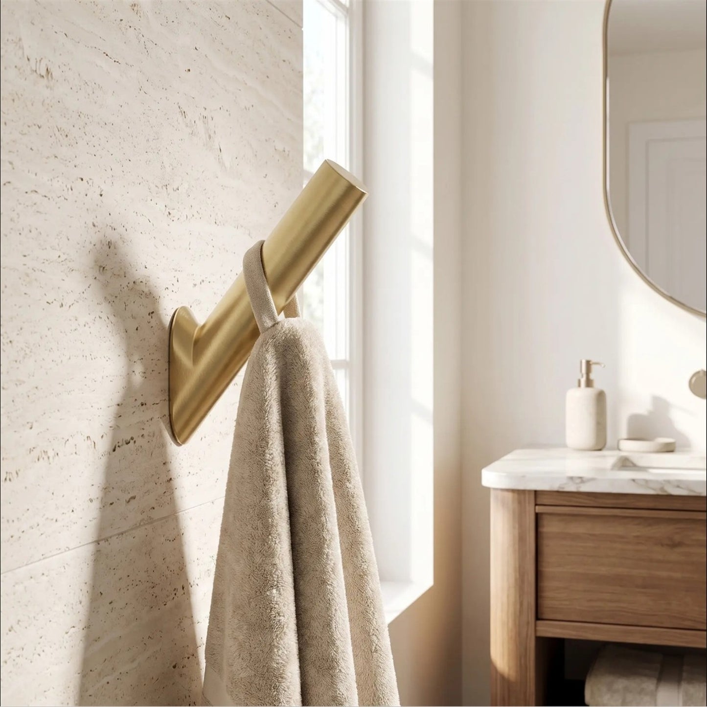 Badezimmerhaken Will – Gold Matt