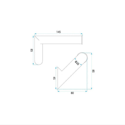 Toilettenpapierhalter Will – Titan 14,5 × 8,5 cm