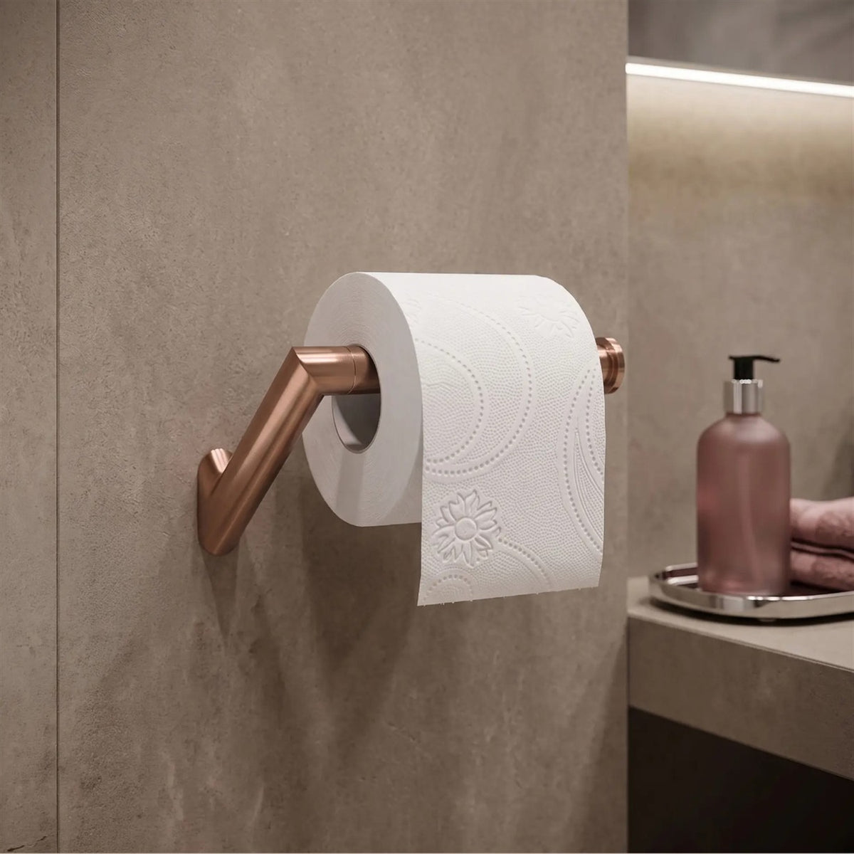 Toilettenpapierhalter Will – Kupfer Matt 14,5 × 8,5 cm