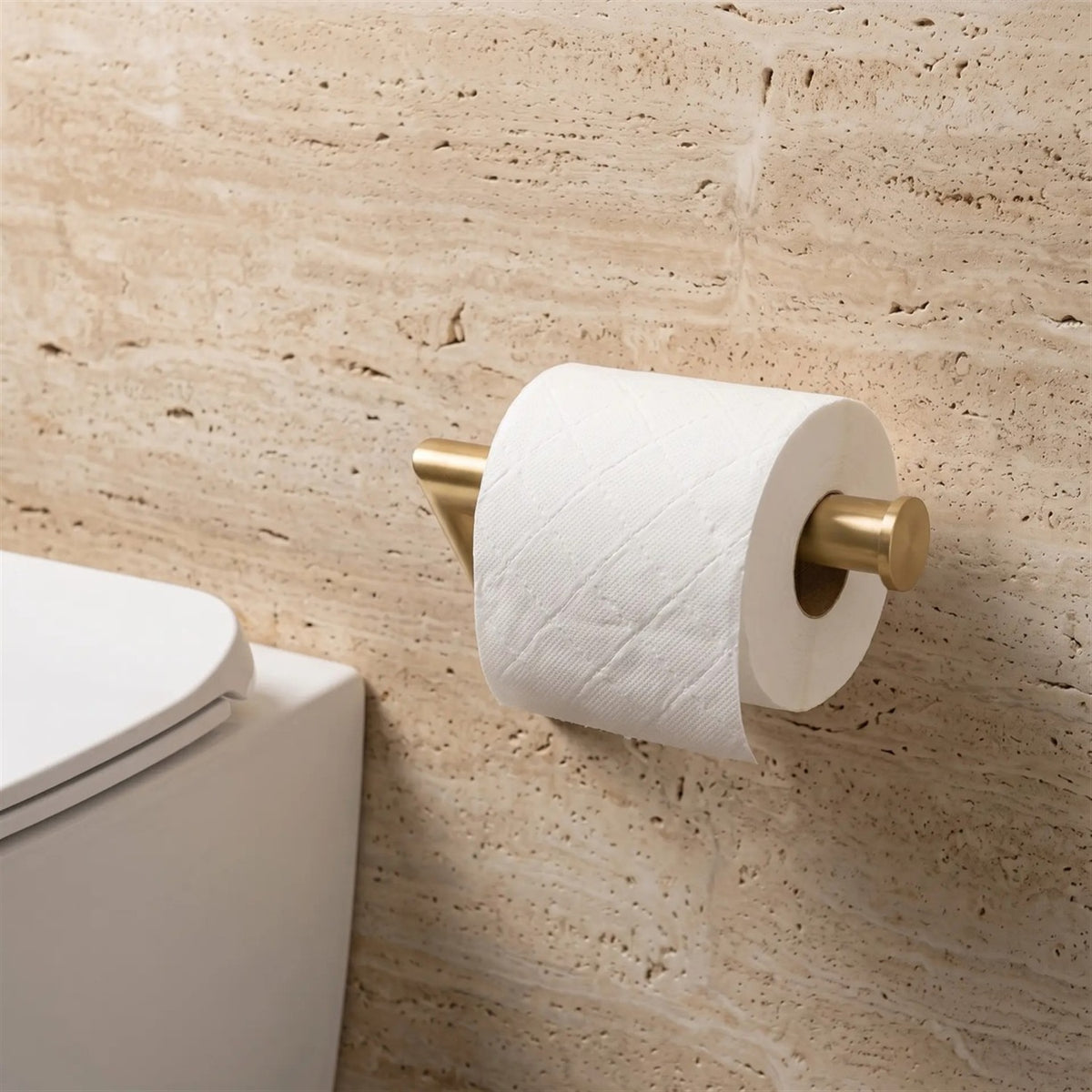 Toilettenpapierhalter Will – Gold Matt 14,5 × 8,5 cm