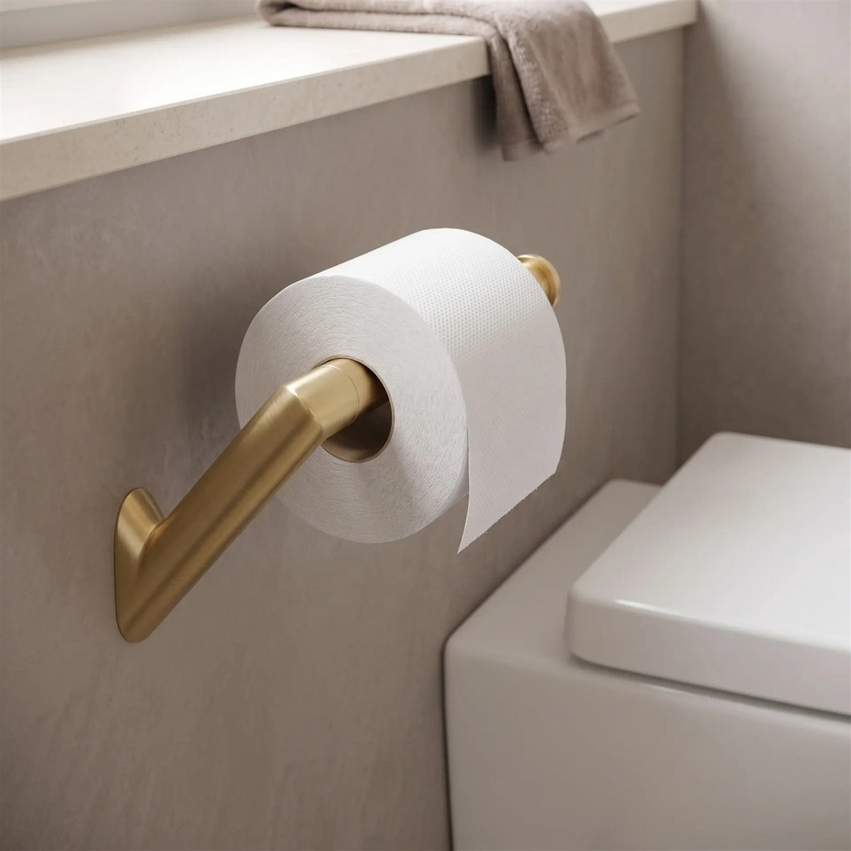 Toilettenpapierhalter Will – Gold Matt 14,5 × 8,5 cm