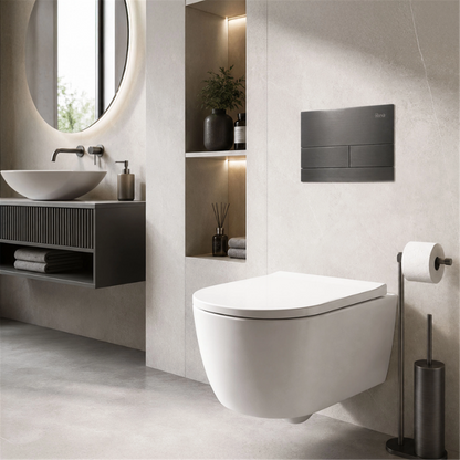 Unterputz WC Gestell Slim 024N Titan HD Drückerplatte